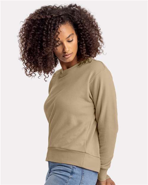 Women's Laguna Sueded Crewneck Sweatshirt – On Model – Side
