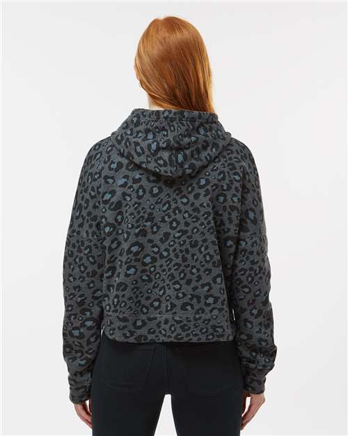 Women's Crop Hooded Sweatshirt – On Model – Back