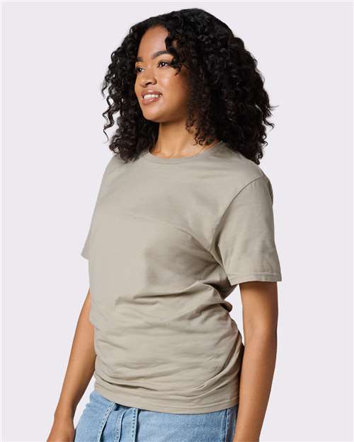 Premium Cotton T-Shirt – On Model – Side