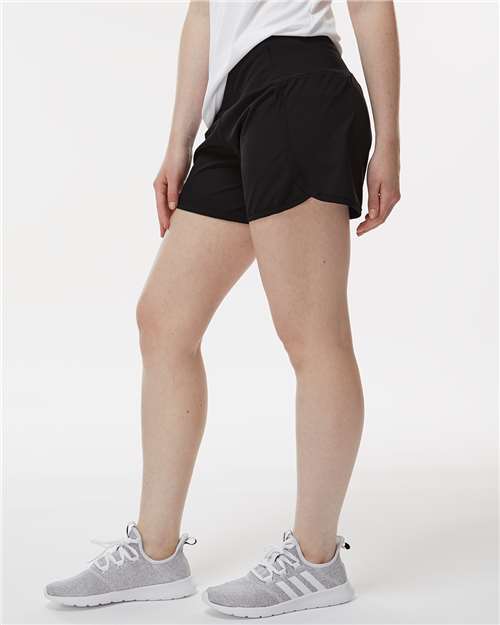 Women's Stretch Woven Lined Shorts – On Model – Side