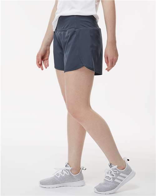 Women's Stretch Woven Lined Shorts – On Model – Side