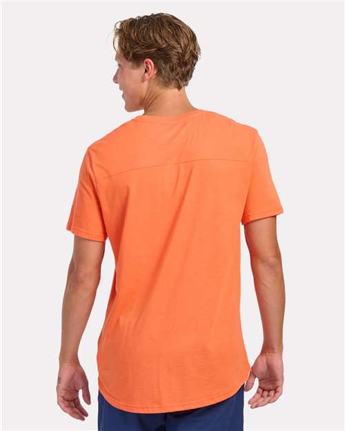 Men's High V-Neck T-Shirt – On Model – Back