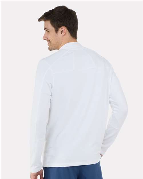 Men's Perfect Quarter-Zip Pullover – On Model – Back