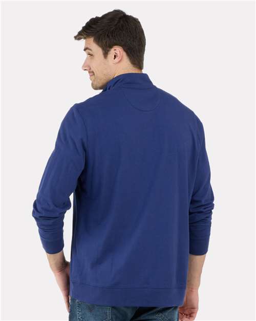 Men's Alumni Quarter-Zip Pullover – On Model – Back