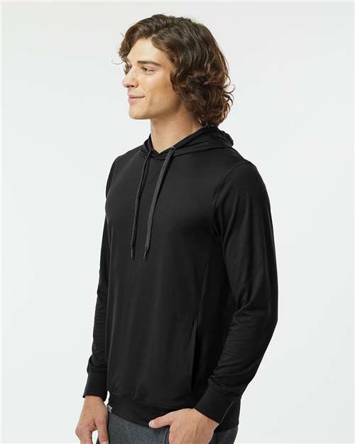 Men's Eco Revive™ Ventura Soft Knit Hooded Sweatshirt – On Model – Side