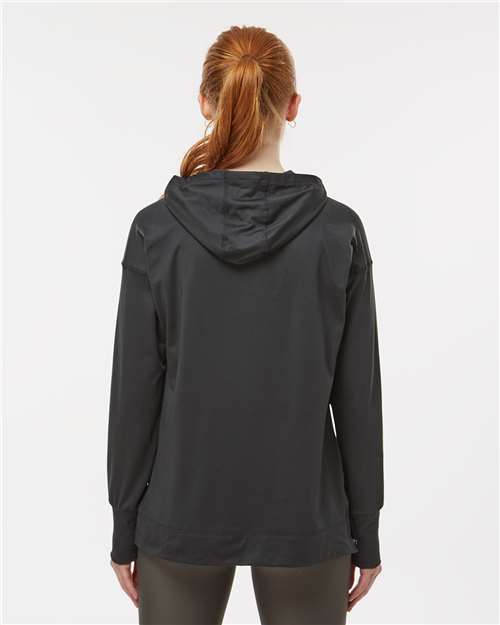 Women's Eco Revive™ Ventura Soft Knit Hooded Sweatshirt – On Model – Back
