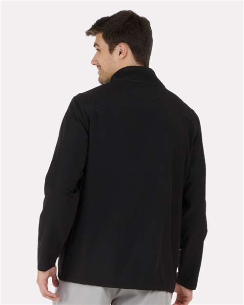 Men's Quarter-Zip Stretch Pullover – On Model – Back
