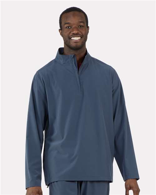 Men's Quarter-Zip Stretch Pullover – On Model