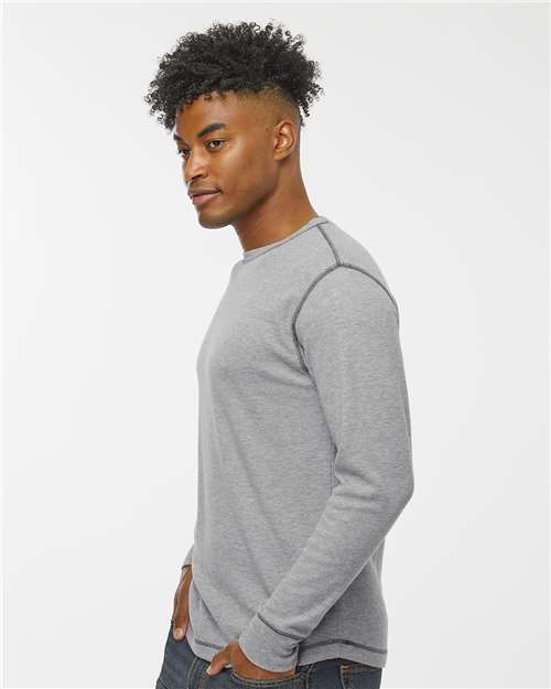 Men's Vintage Thermal Long Sleeve T-Shirt – On Model – Side