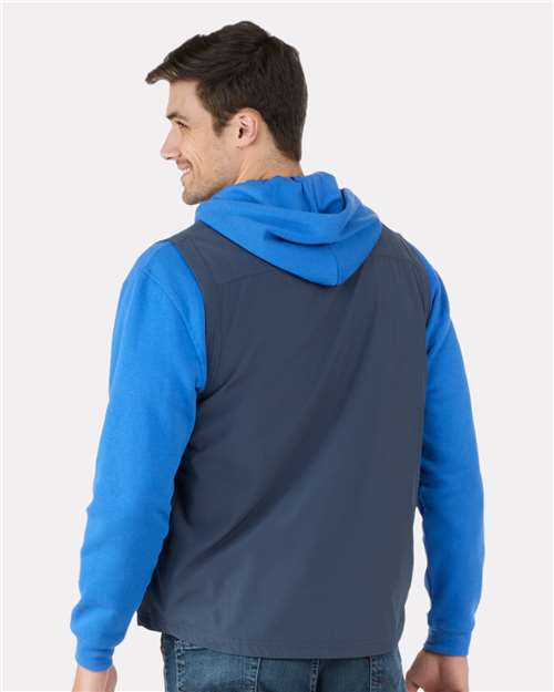Men's Stretch Woven Vest – On Model – Back