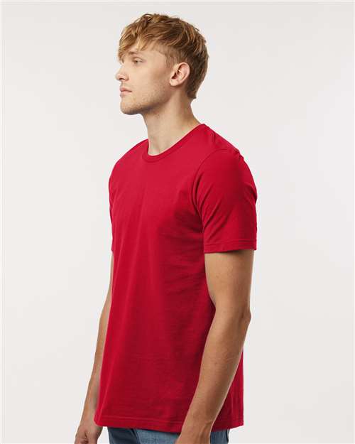 Combed Cotton T-Shirt – On Model – Side