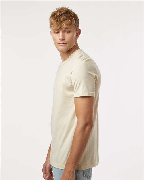 Combed Cotton T-Shirt – On Model – Side
