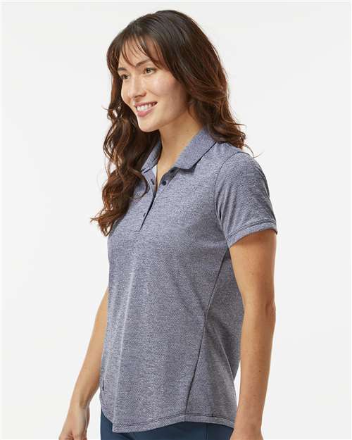 Women's Space Dyed Polo – On Model – Side