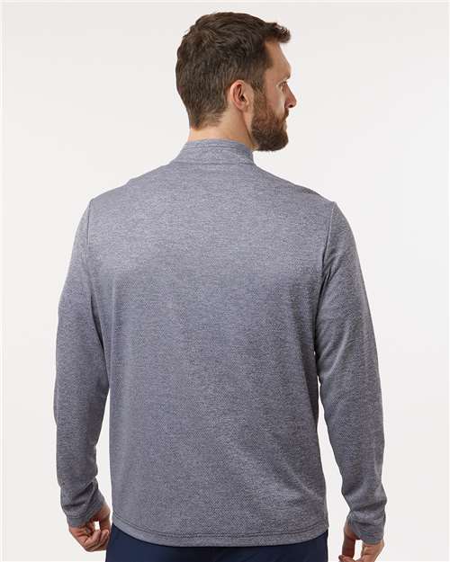 Men's Space Dyed Quarter-Zip Pullover – On Model – Back