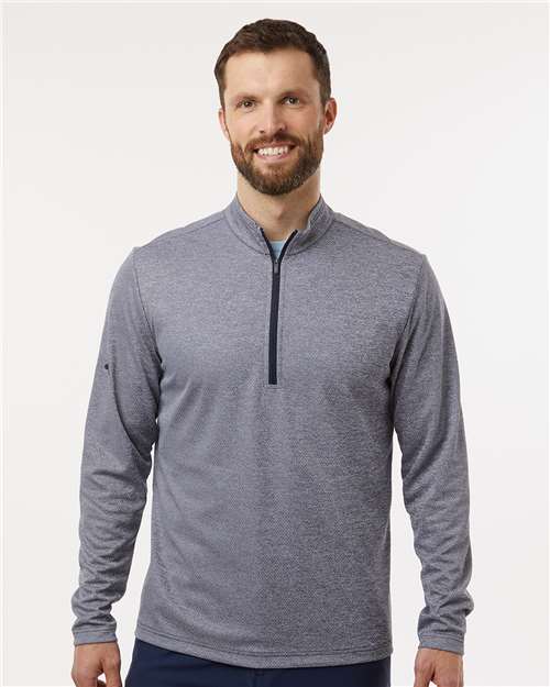 Men's Space Dyed Quarter-Zip Pullover – On Model