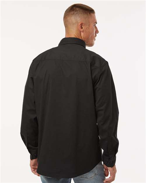 Men's Craftsman Woven Shirt – On Model – Back
