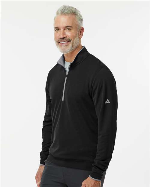 Men's Performance Lightweight Quarter-Zip Pullover – On Model – Side