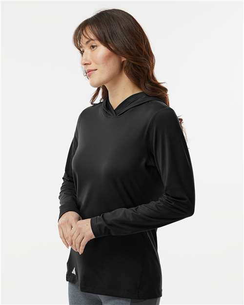 Women's Performance Hooded Pullover – On Model – Side