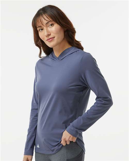 Women's Performance Hooded Pullover – On Model – Side