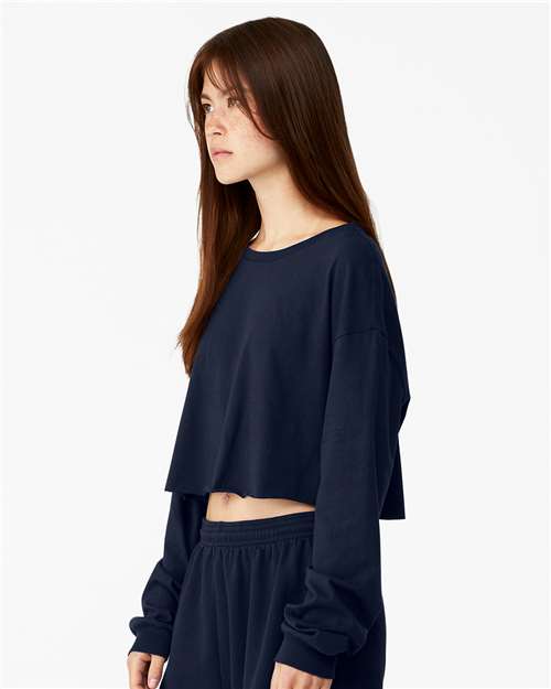 Women's FWD Fashion Crop Long Sleeve Tee – On Model – Side