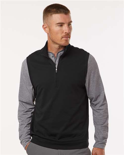 Men's Club Quarter-Zip Vest – On Model