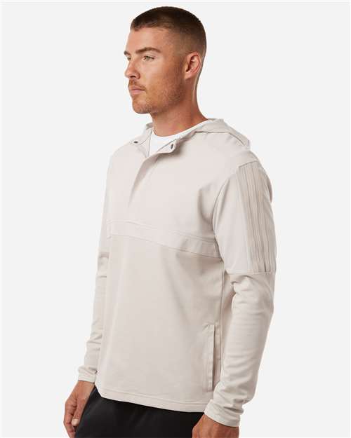 Men's Half-Zip Hooded Anorak – On Model – Side