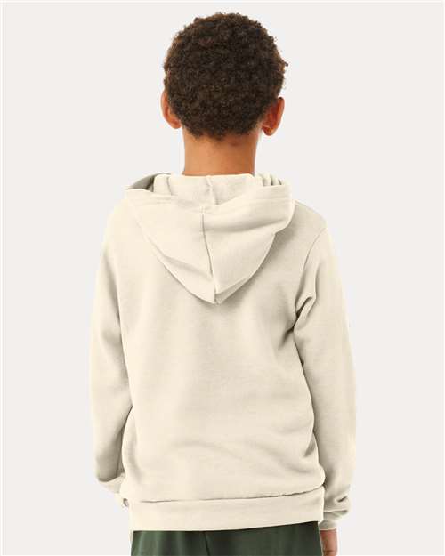 Youth Sponge Fleece Hoodie Sweatshirt – On Model – Back