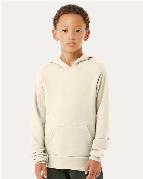 Youth Sponge Fleece Hoodie Sweatshirt – On Model