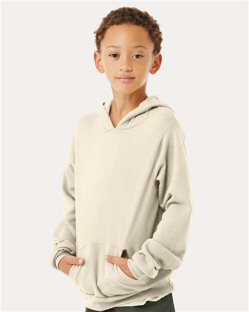 Youth Sponge Fleece Hoodie Sweatshirt – On Model – Side