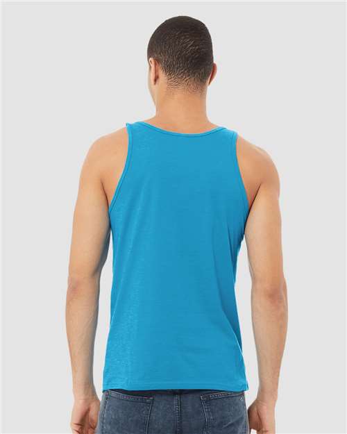 Unisex Heather CVC Tank – On Model – Back