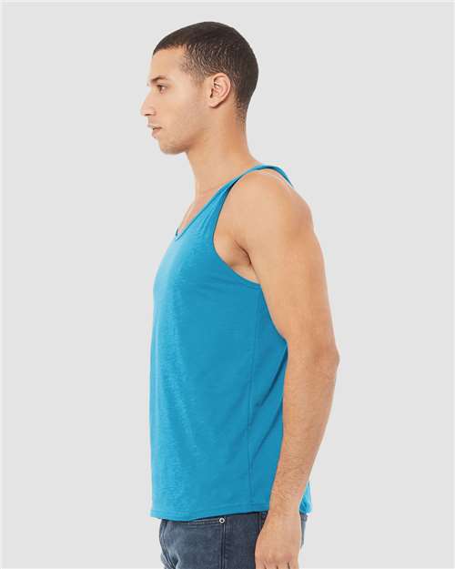 Unisex Heather CVC Tank – On Model – Side