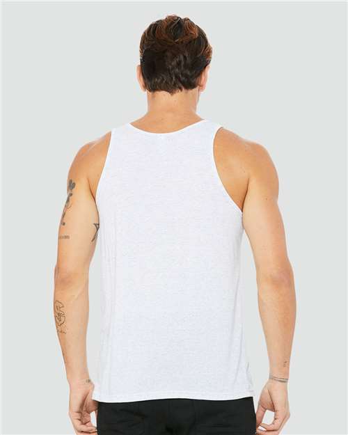 Unisex Triblend Tank – On Model – Back