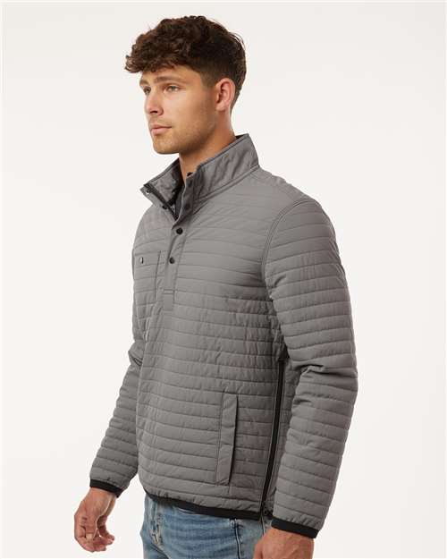 Men's Keystone Quilted Pullover – On Model – Side