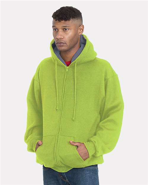 Unisex USA-Made Super Heavy Thermal Lined Full-Zip Hooded Sweatshirt
