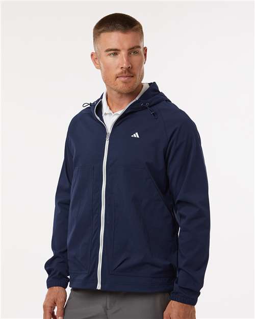 Men's Go-To Utility Durable Water-Repellent Full-Zip Jacket – On Model – Side