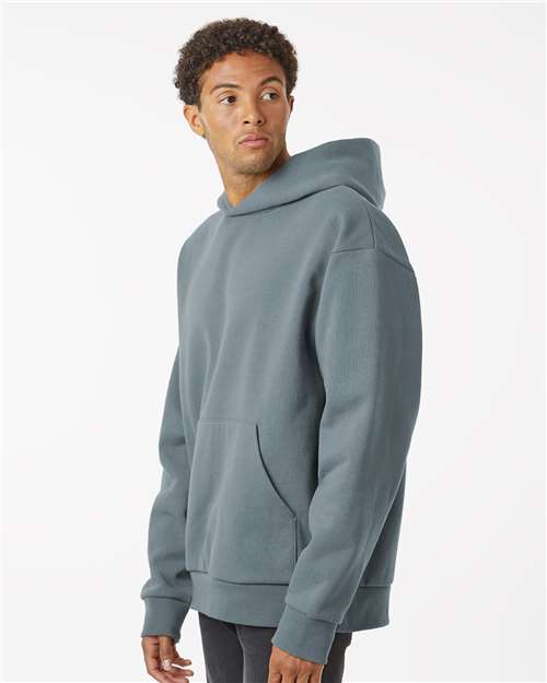 Unisex Mainstreet Heavyweight Hooded Sweatshirt – On Model – Side