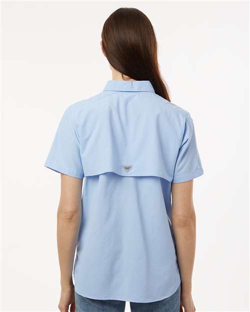 Women's PFG Bahama™ Short Sleeve Shirt – On Model – Back