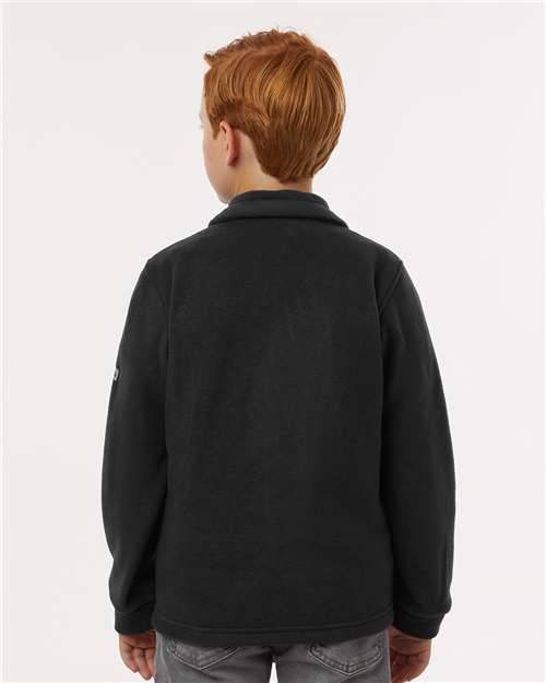 Youth Steens Mountain™ II Fleece Full-Zip Jacket – On Model – Back