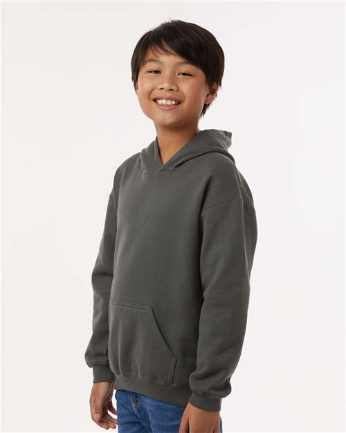 Youth Hooded Sweatshirt – On Model – Side