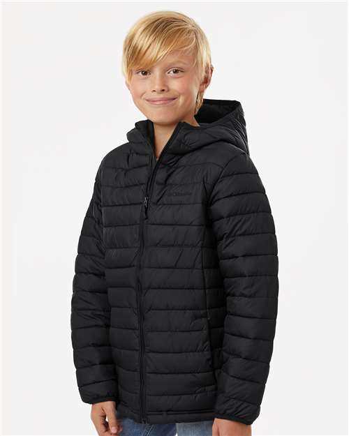 Youth Powder Lite™ II Hooded Jacket – On Model – Side