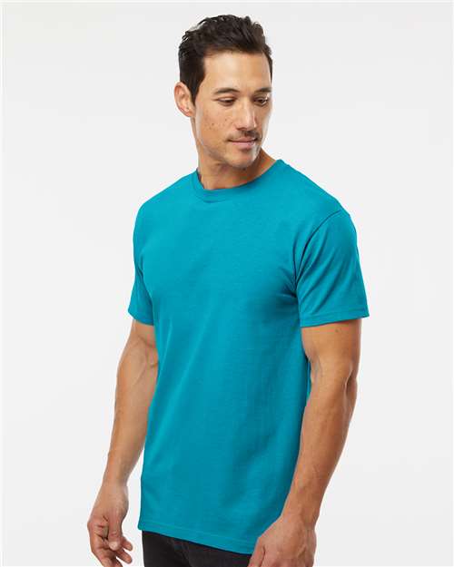 Men's Gold Soft Touch T-Shirt – On Model – Side