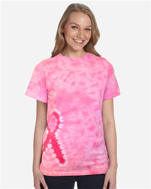 Unisex Shapes Tie-Dyed T-Shirt