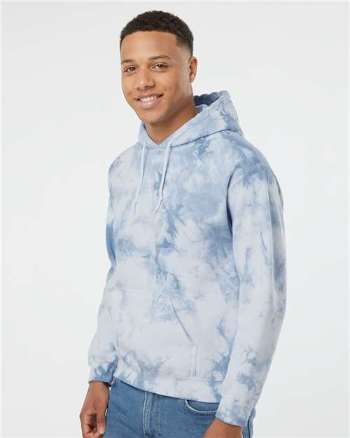 Unisex Crystal Wash Hooded Sweatshirt – On Model – Side