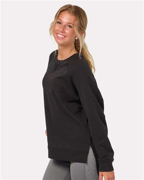 Women's Harlow French Terry Crewneck Sweatshirt – On Model – Side