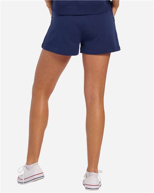Women's French Terry Safari Shorts – On Model – Back