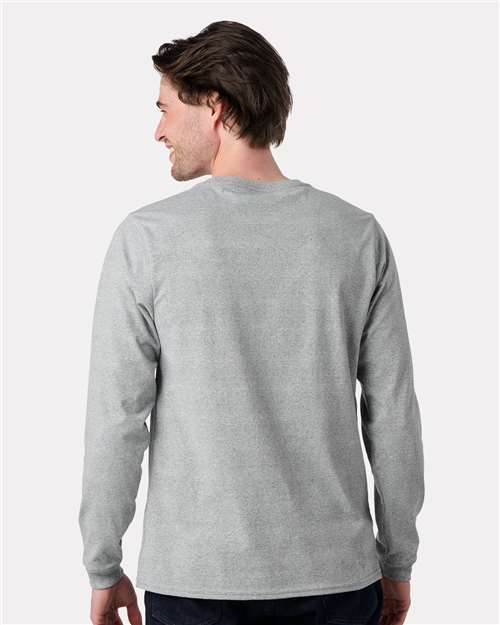 Unisex Eco Long Sleeve T-Shirt – On Model – Back