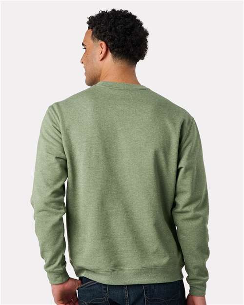 Unisex Recycled Crewneck Sweatshirt – On Model – Back