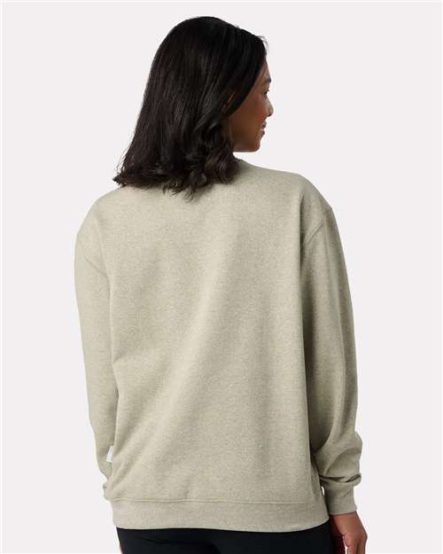 Unisex Recycled Crewneck Sweatshirt – On Model – Back