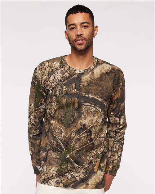 Unisex Realtree® Camo Long Sleeve Tee – On Model