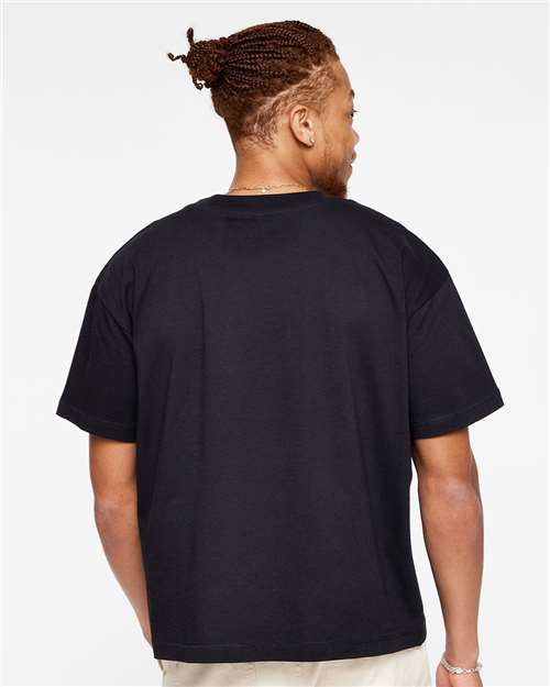Unisex Boxy Jersey Tee – On Model – Back
